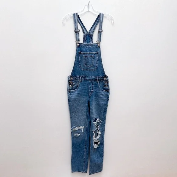 American Eagle Outfitters Tomgirl Denim Overalls - Picture 3 of 12